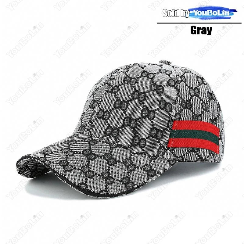 New Fashion Trend Red Green Stripe Black Baseball Cap Classic Men Women Outdoor Casual Sport Trucker Hat Dad Hats