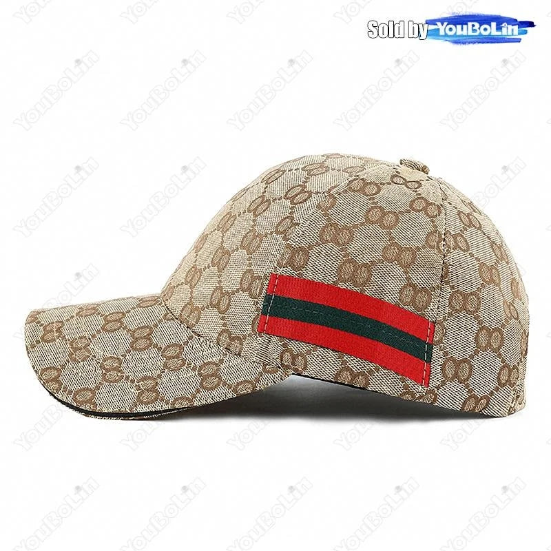 New Fashion Trend Red Green Stripe Black Baseball Cap Classic Men Women Outdoor Casual Sport Trucker Hat Dad Hats