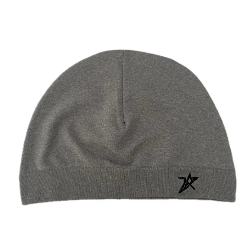 New Cross Embroidered Cap Beanie Soft Breathable Stretch Warm Knitted Hat For Men Women Casual Streetwear Travel Outdoor