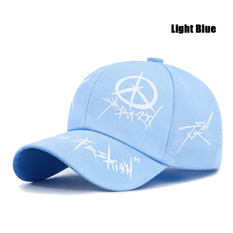 Graffiti Style Cotton Adjustable Baseball Cap Sun Hat